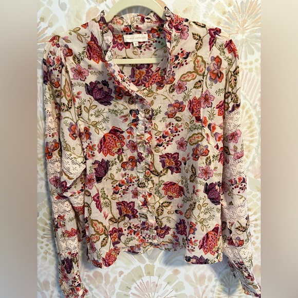 House of Harlow 1960 Tops - House of Harlow 1960 Floral Blouse in Small